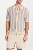 Men's Plus Size Striped Button Down Short Sleeve Shirt - Trendsi - Flyclothing LLC
