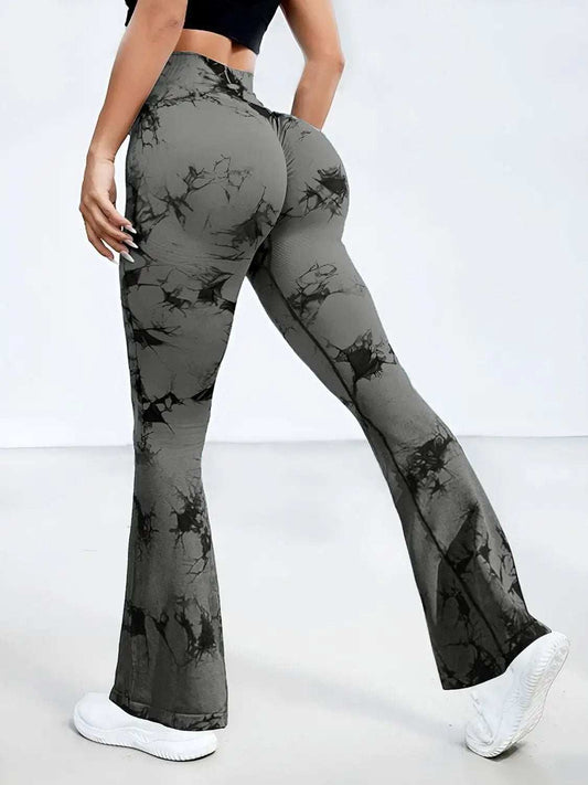 Tie-Dye High Waist Active Leggings - Trendsi - Flyclothing LLC
