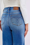 Judy Blue Full Size Distressed High Waist Wide Leg Jeans - Trendsi - Flyclothing LLC