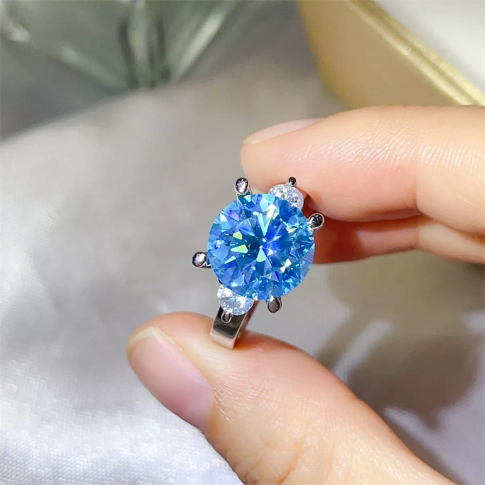 5 Carat Moissanite 925 Sterling Silver Ring - Trendsi - Flyclothing LLC