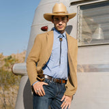 Stetson Blue End On End Solid Shirt - Stetson - Flyclothing LLC