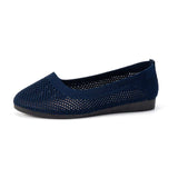Solid Color Mesh Flat Slip-Ons - Trendsi - Flyclothing LLC