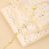 18K Gold-Plated Butterfly Charm Bracelet - Trendsi - Flyclothing LLC