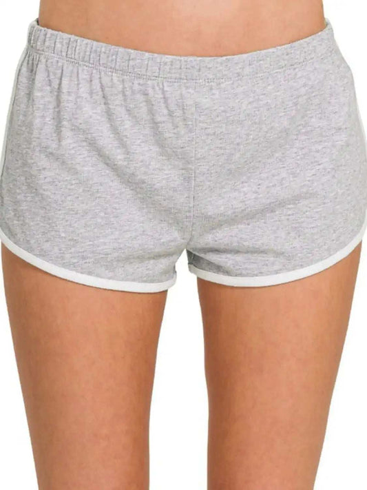 Zenana Elastic Waistband Dolphin Shorts - Trendsi - Flyclothing LLC