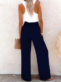Full Size Decorative Button High Waist Pants - Trendsi - Flyclothing LLC