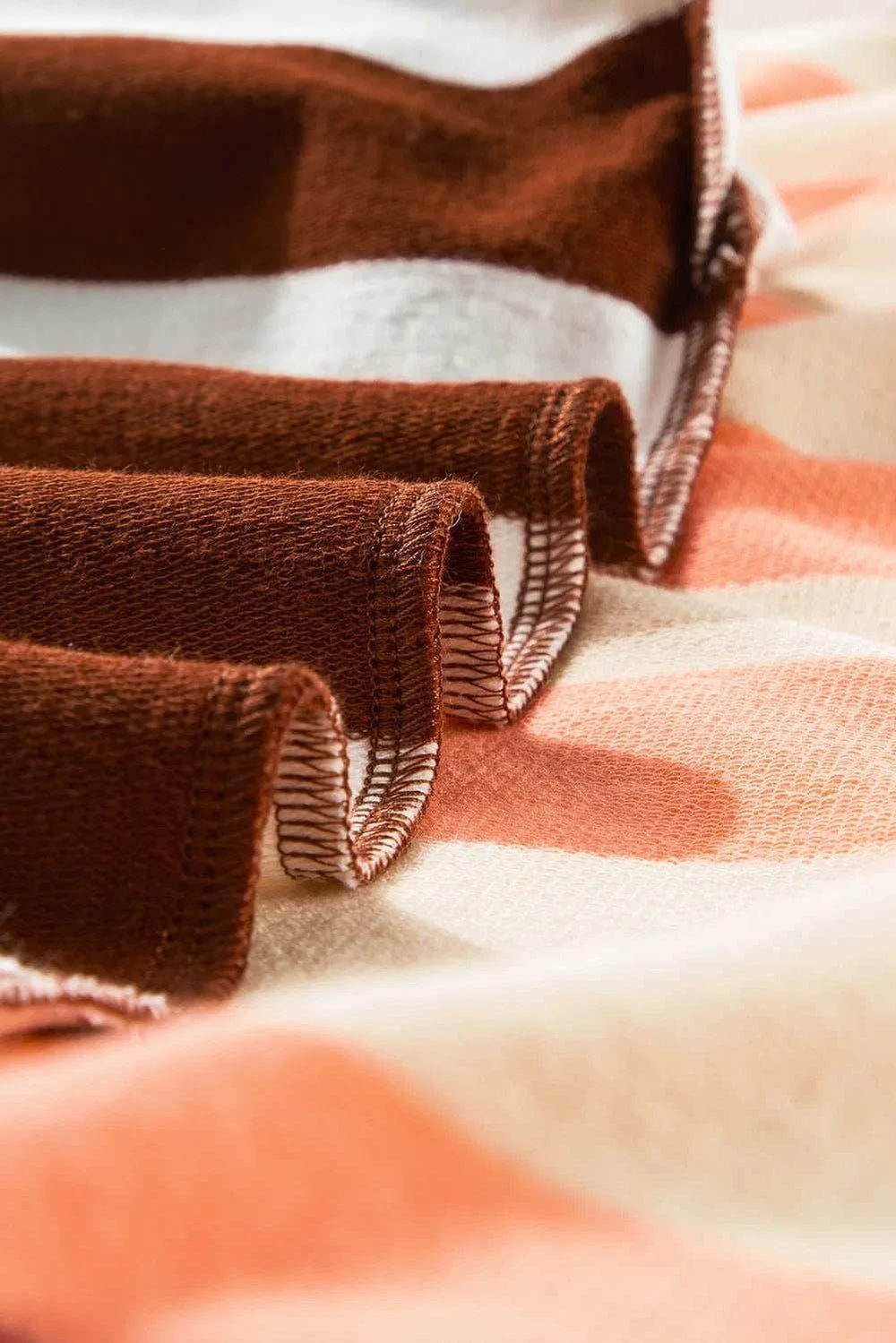 Striped Round Neck Long Sleeve Sweatshirt - Trendsi - Flyclothing LLC