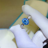 2 Carat Moissanite 925 Sterling Silver Ring - Trendsi - Flyclothing LLC
