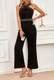 Crisscross Cutout Sleeveless Wide Leg Jumpsuit - Trendsi - Flyclothing LLC
