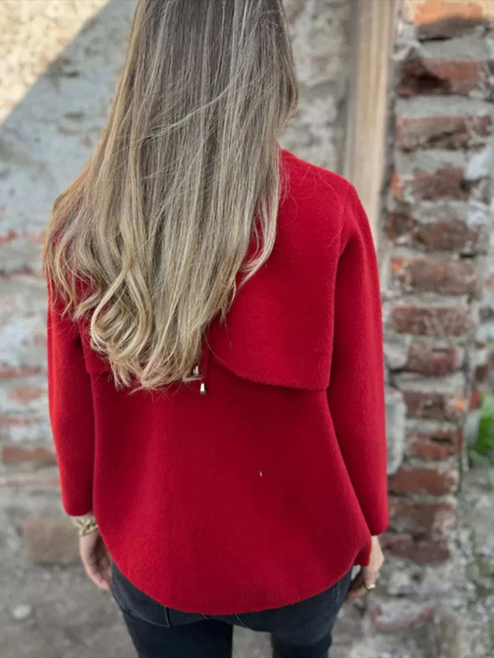 Full Size Textured Knit Zip Up Outerwear Plus Size - Trendsi - Flyclothing LLC