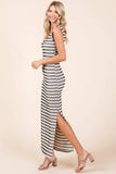 Mittoshop Striped Scoop Neck Sleeveless Maxi Dress - Trendsi - Flyclothing LLC
