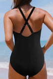 Twisted Crisscross V-Neck One-Piece Swimwear - Trendsi - Flyclothing LLC