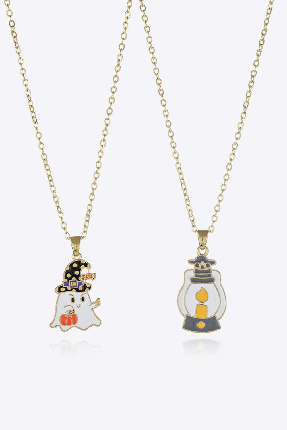 Two-Piece Halloween Theme Necklace Set - Trendsi - Flyclothing LLC