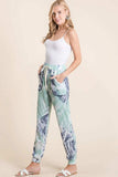 BiBi Tie Dye French Terry Casual Sweat Pants - Trendsi - Flyclothing LLC