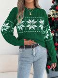 Christmas Snowflake Cable Knit Sweater - Trendsi - Flyclothing LLC