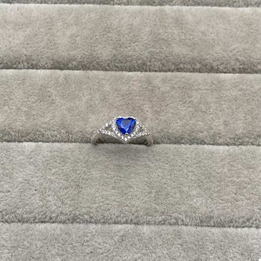 925 Sterling Silver Heart Ring - Trendsi - Flyclothing LLC
