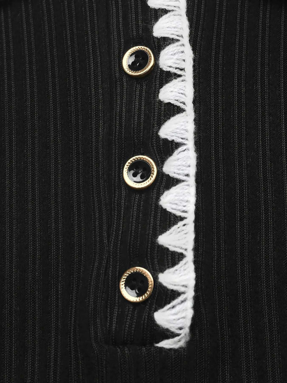 Contrast Trim Texture Long Sleeve Sweater Dress - Trendsi - Flyclothing LLC
