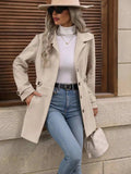 Button Up Long Sleeve Coat - Trendsi - Flyclothing LLC