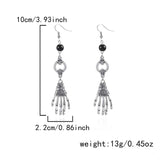 Halloween Skeleton Hand Drop Earrings - Trendsi - Flyclothing LLC