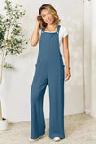 Double Take Full Size Wide Strap Overall with Pockets - Trendsi - Flyclothing LLC