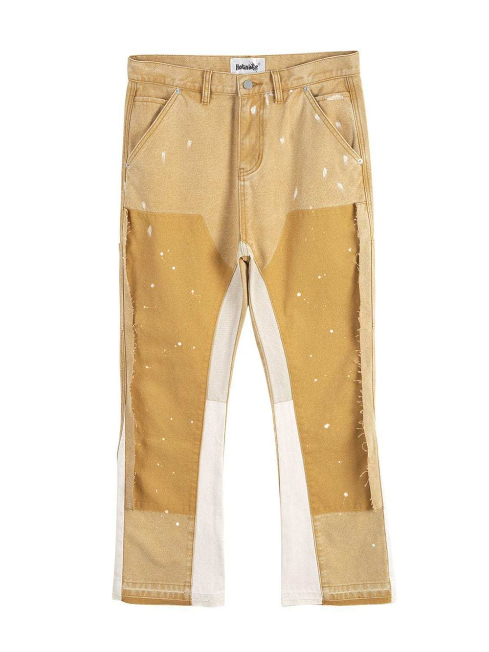 Men's Contrast Washed Bootcut Jeans - Trendsi - Flyclothing LLC