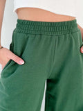 Elastic Waist Wide Leg Pants - Trendsi - Flyclothing LLC