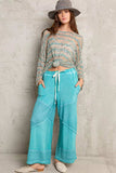 POL Elastic Waistband Wide Leg Pants with Drawstring - Trendsi - Flyclothing LLC