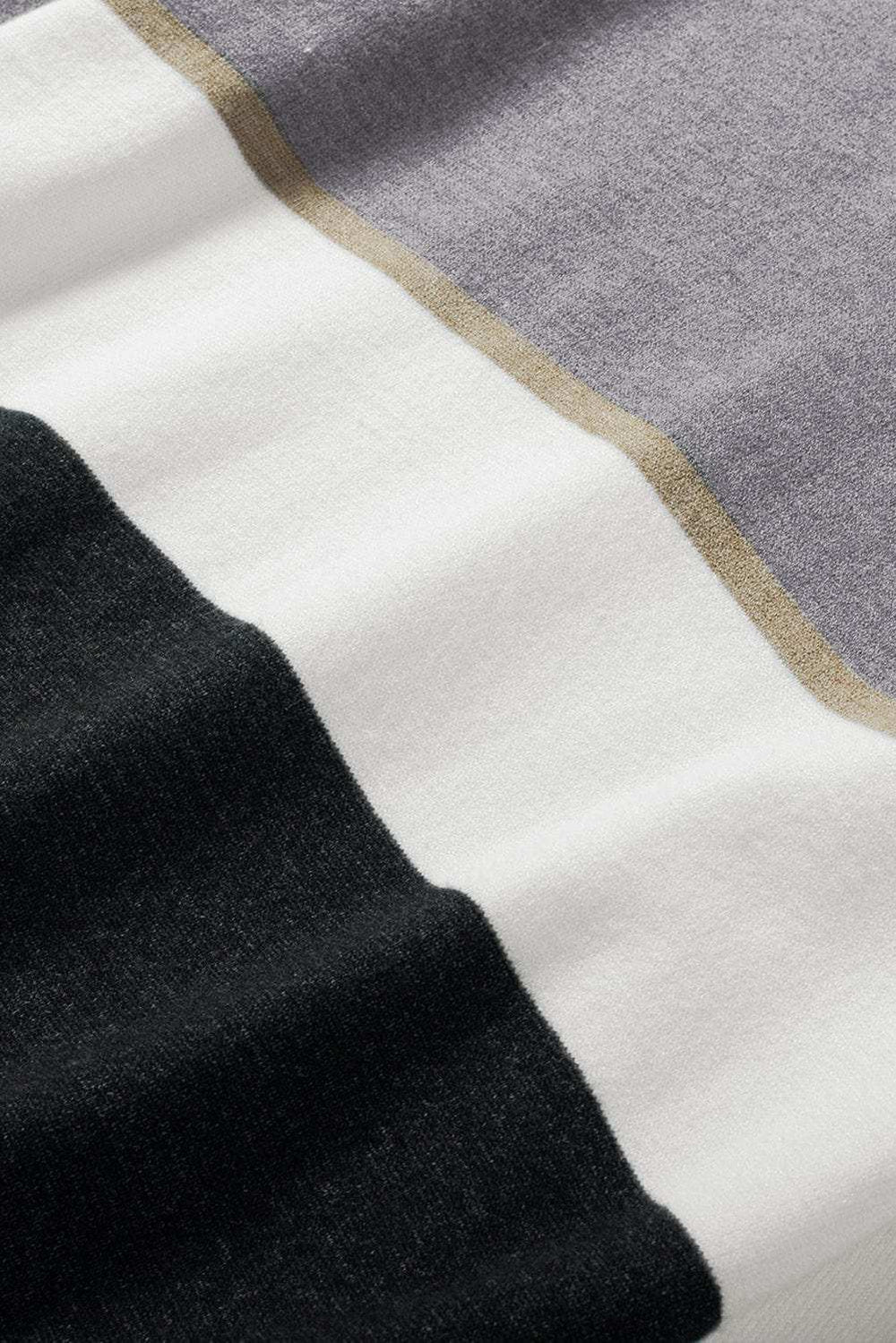 Color Block V Neck Long Sleeve Sweater - Trendsi - Flyclothing LLC