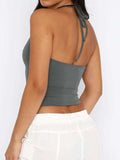 Lace Detail Halter Neck Cami - Trendsi - Flyclothing LLC