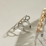 Two-Tone Daisy Flower Ring - Trendsi - Flyclothing LLC