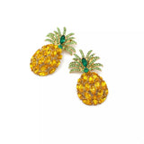 Pineapple Rhinestone Dangle Earrings - Trendsi - Flyclothing LLC