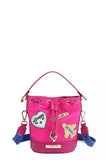 Nicole Lee USA Color Patch Bucket Bag - Trendsi - Flyclothing LLC