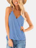 Full Size Surplice Spaghetti Strap Top - Trendsi - Flyclothing LLC