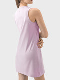 Round Neck Sleeveless Active Dress - Trendsi - Flyclothing LLC