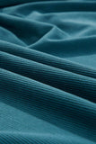 Corduroy Quarter Snap Three-Quarter Sleeve Dress - Trendsi - Flyclothing LLC