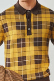 Men's Plus Size Plaid Short Sleeve Polo - Trendsi - Flyclothing LLC