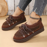 Lace-Up Ankle Boots - Trendsi - Flyclothing LLC