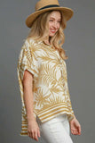 Umgee Full Size Tropical Print Button Down Shirt Plus Size - Trendsi - Flyclothing LLC