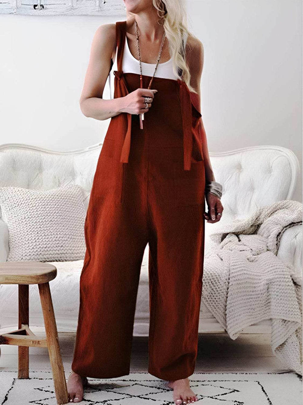 Pocketed Wide Strap Overalls - Trendsi - Flyclothing LLC