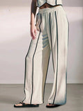 Stripe Vest and Pants Two-Piece Set - Trendsi - Flyclothing LLC