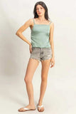 HYFVE Satin Back Tie Detail Cami - Trendsi - Flyclothing LLC