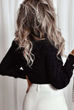 Glitter Surplice Long Sleeve Blouse - Trendsi - Flyclothing LLC