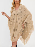 Fringe Openwork Knit Cover Up - Trendsi - Flyclothing LLC