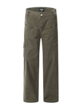 Men's Straight Leg Cargo Pants - Trendsi - Flyclothing LLC