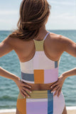 Color Block Spaghetti Strap Two-Piece Swim Set - Trendsi - Flyclothing LLC