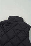 Snap Down Texture Vest Coat with Pockets - Trendsi - Flyclothing LLC