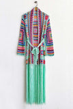 Fringe Tied Long Sleeve Cardigan - Trendsi - Flyclothing LLC