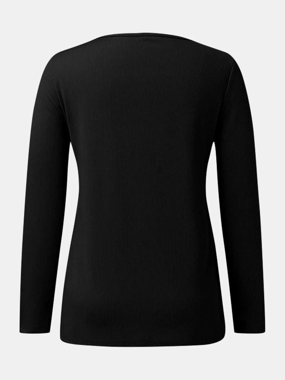 Full Size Scoop Neck Long Sleeve T-Shirt - Trendsi - Flyclothing LLC