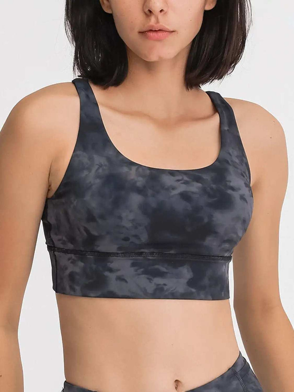 Crisscross Scoop Neck Active Tank - Trendsi - Flyclothing LLC