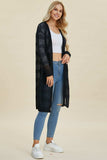 Double Take Full Size Open Front Longline Cardigan - Trendsi - Flyclothing LLC