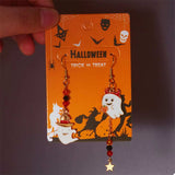 Halloween Ghost Pumpkin Drop Earrings - Trendsi - Flyclothing LLC